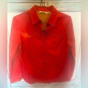 Ladies western leather suit , size 6